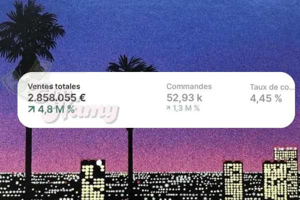 Dashboard e-commerce — résultats mensuels